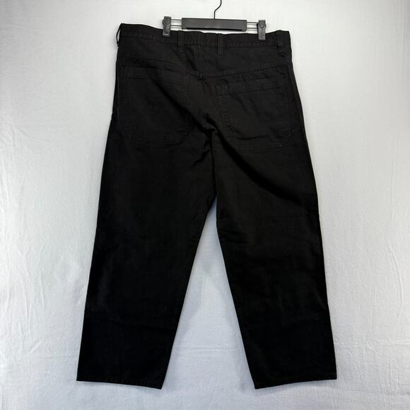 Madewell Pants Men's 36x30 Black Canvas Utility Double Knee Canvas MSRP $128 NEW - Picture 8 of 11